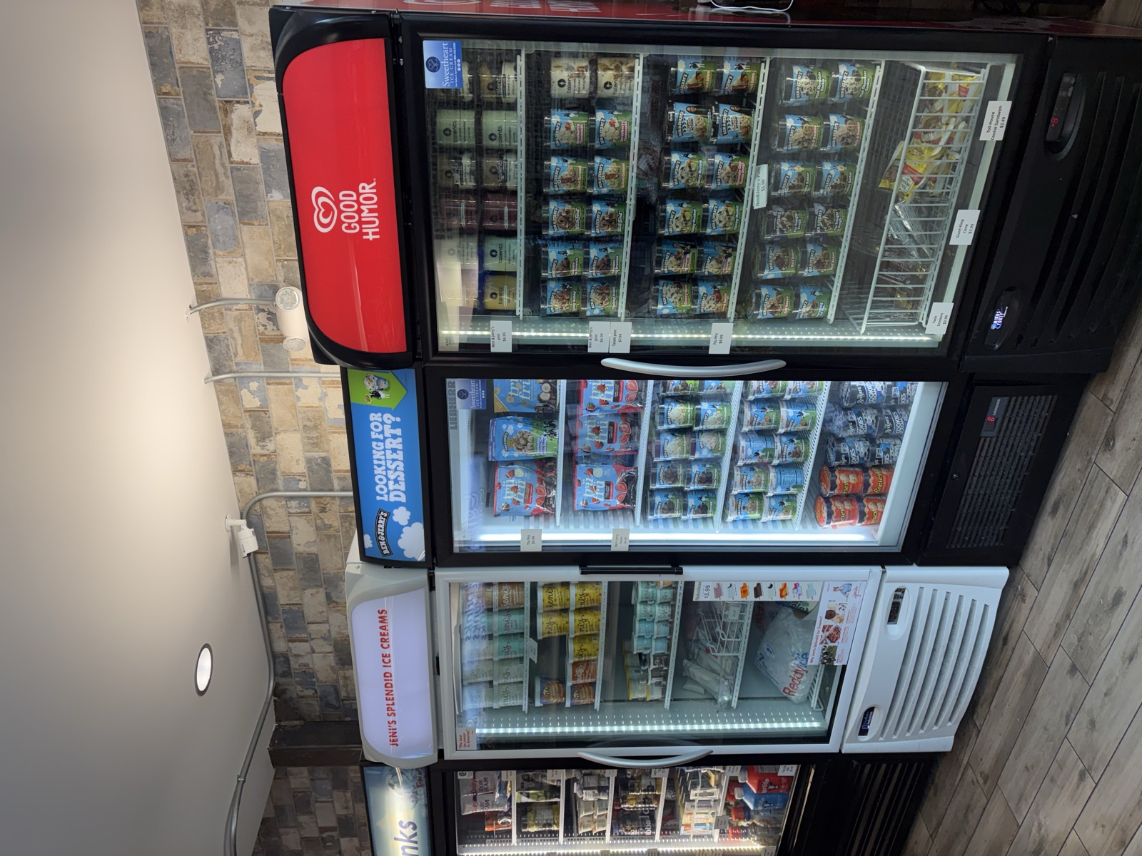 Cold drinks and soda coolers inside The Island Shoppe
