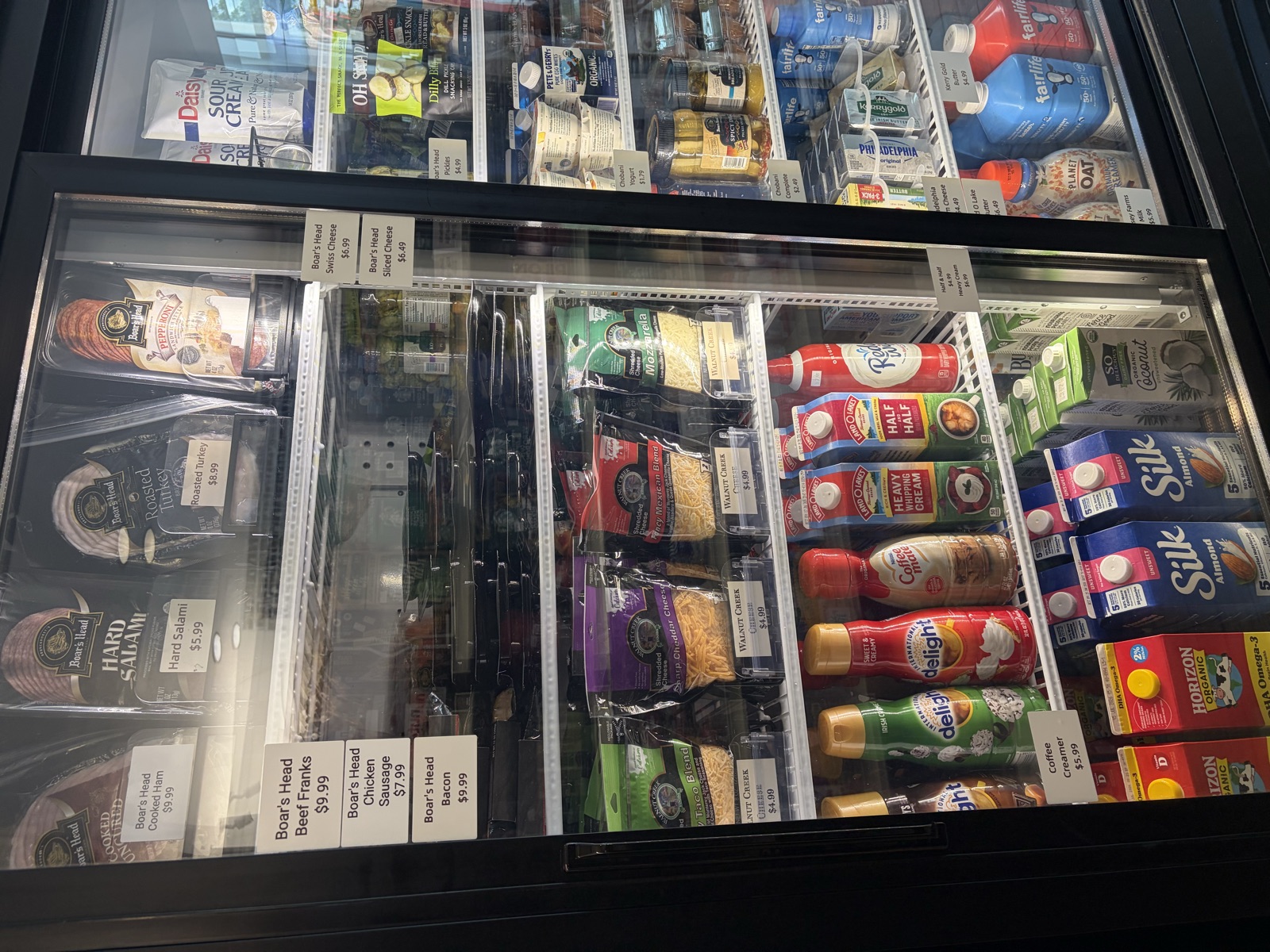 Boar's Head deli case and refrigerated foods at The Island Shoppe